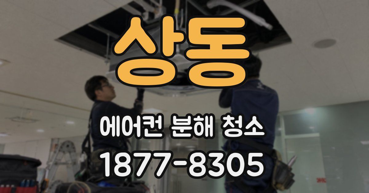 상동 에어컨 분해 청소