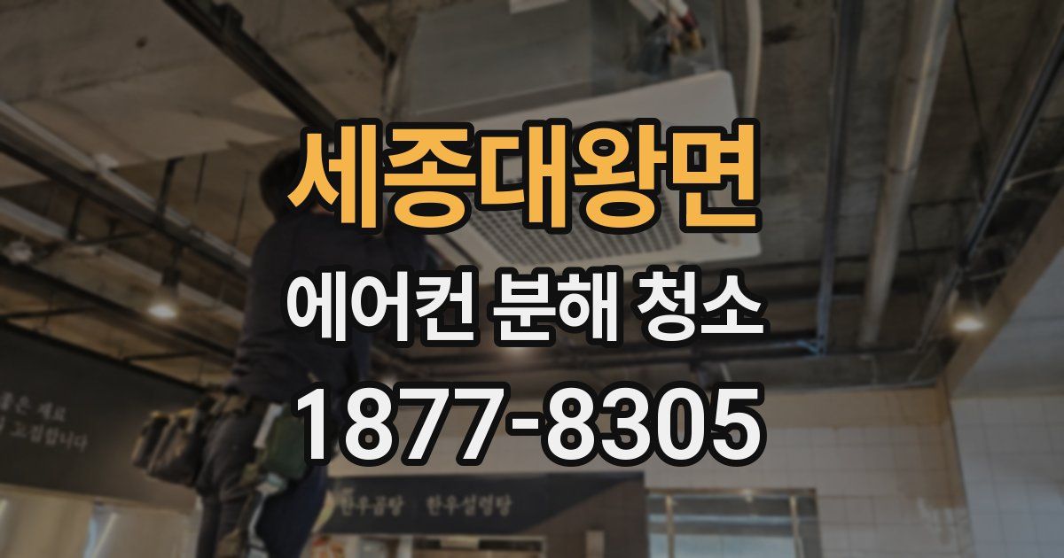 세종대왕면 에어컨 분해 청소