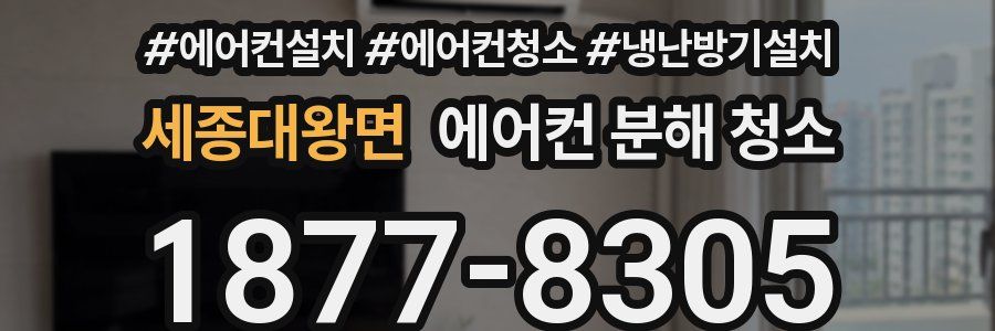 세종대왕면 에어컨 분해 청소