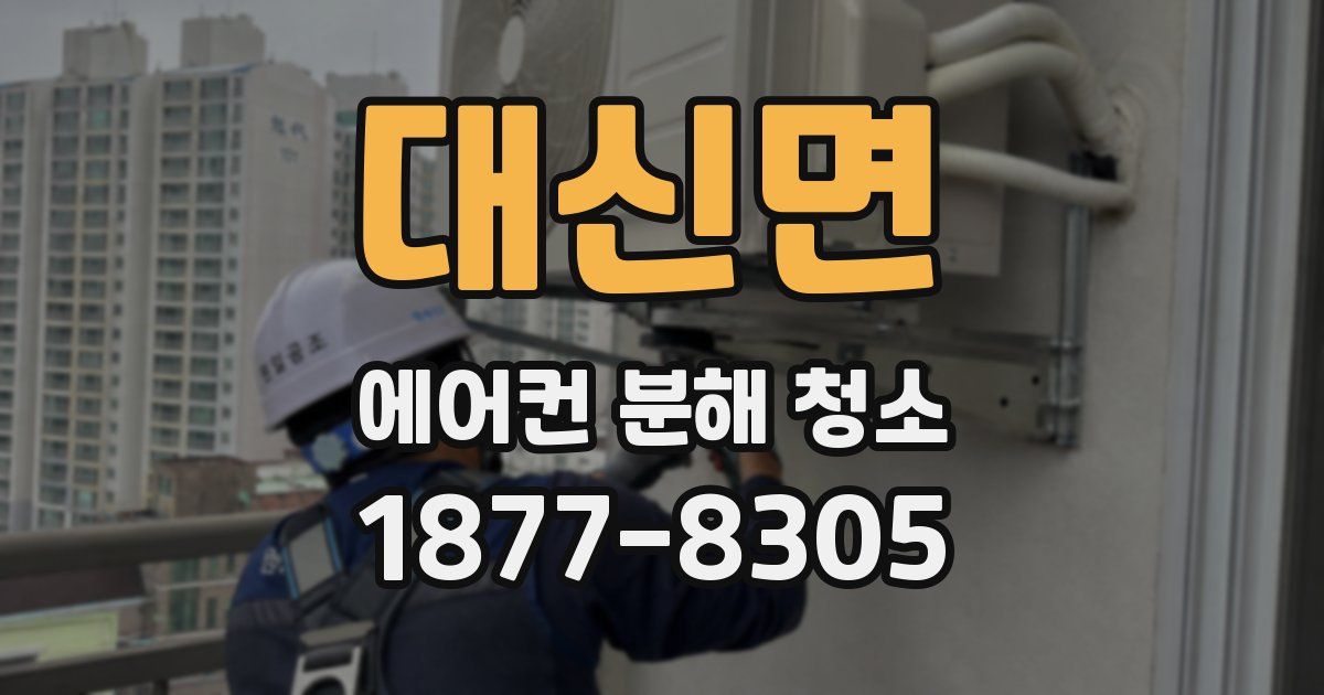 대신면 에어컨 분해 청소