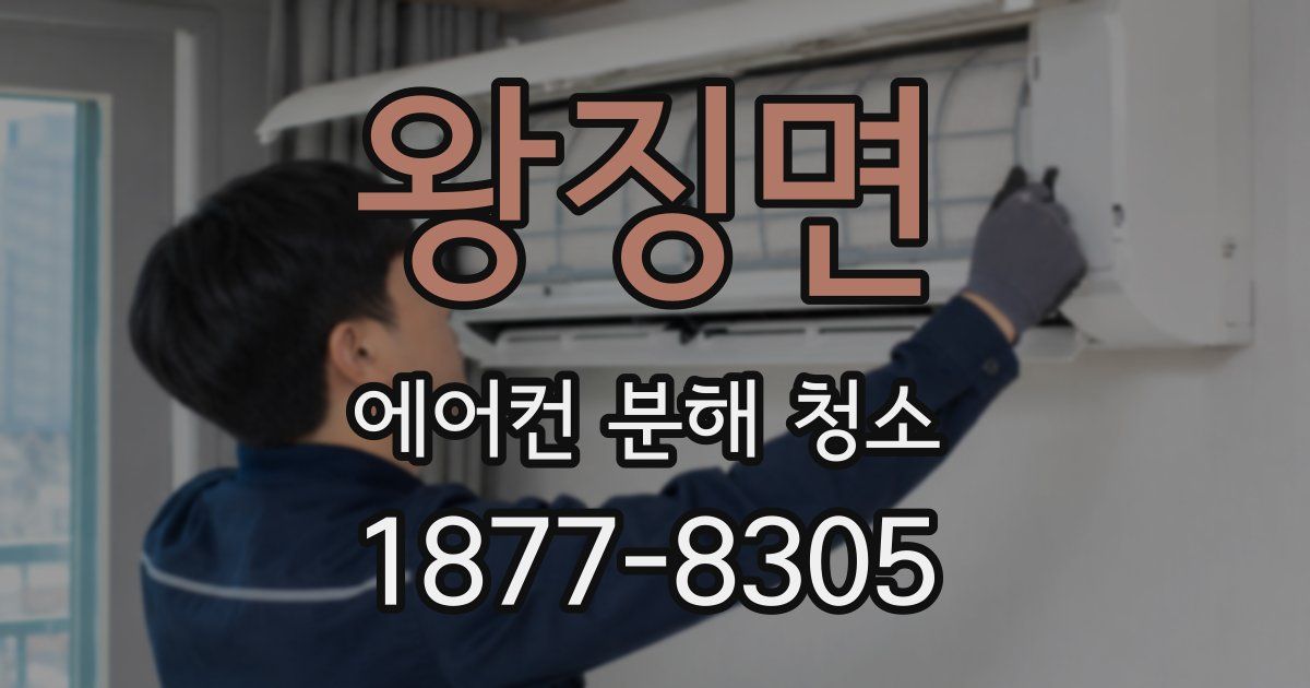 왕징면 에어컨 분해 청소