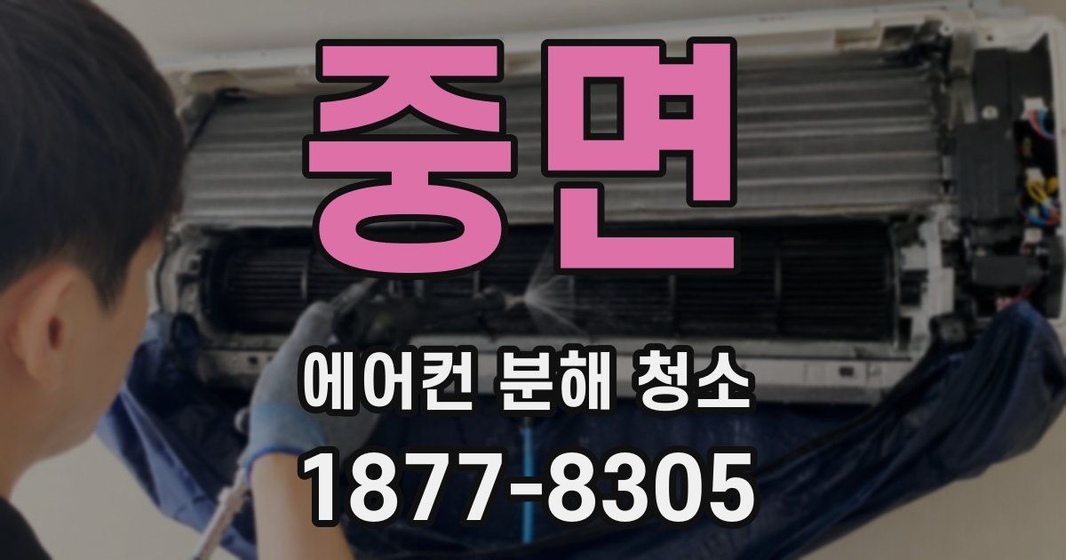 중면 에어컨 분해 청소