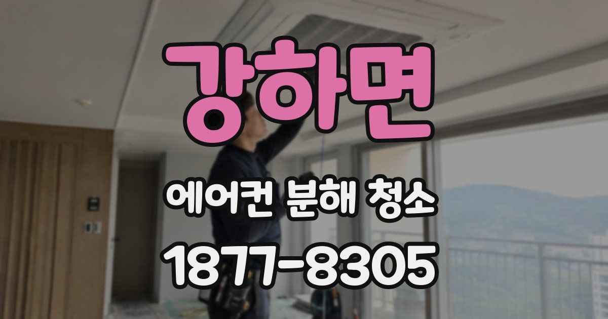 강하면 에어컨 분해 청소