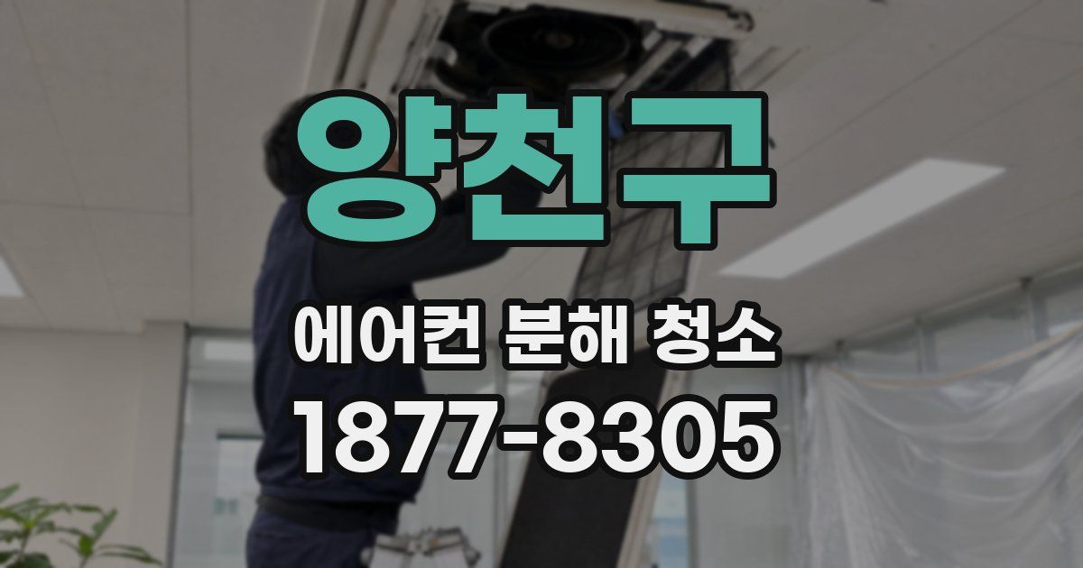 양천구 에어컨 분해 청소