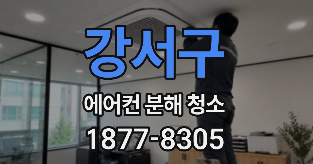 강서구 에어컨 분해 청소