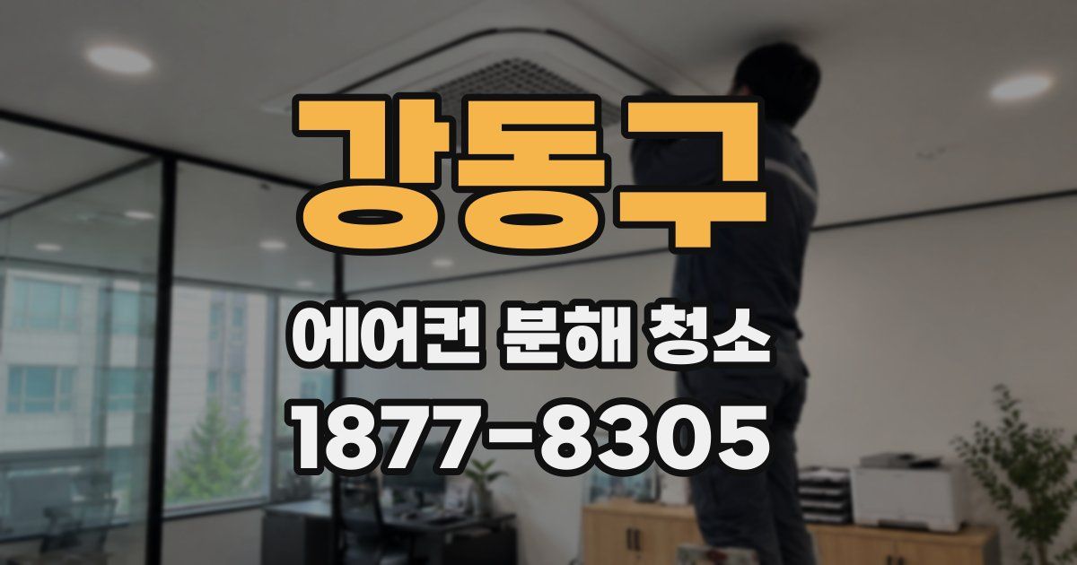 강동구 에어컨 분해 청소