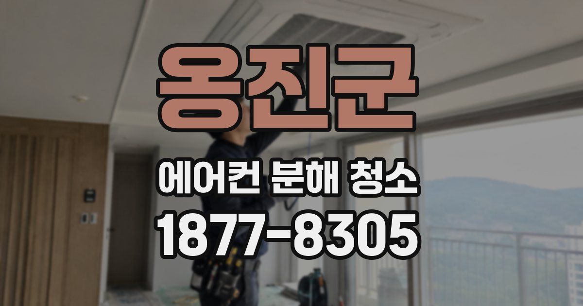 옹진군 에어컨 분해 청소