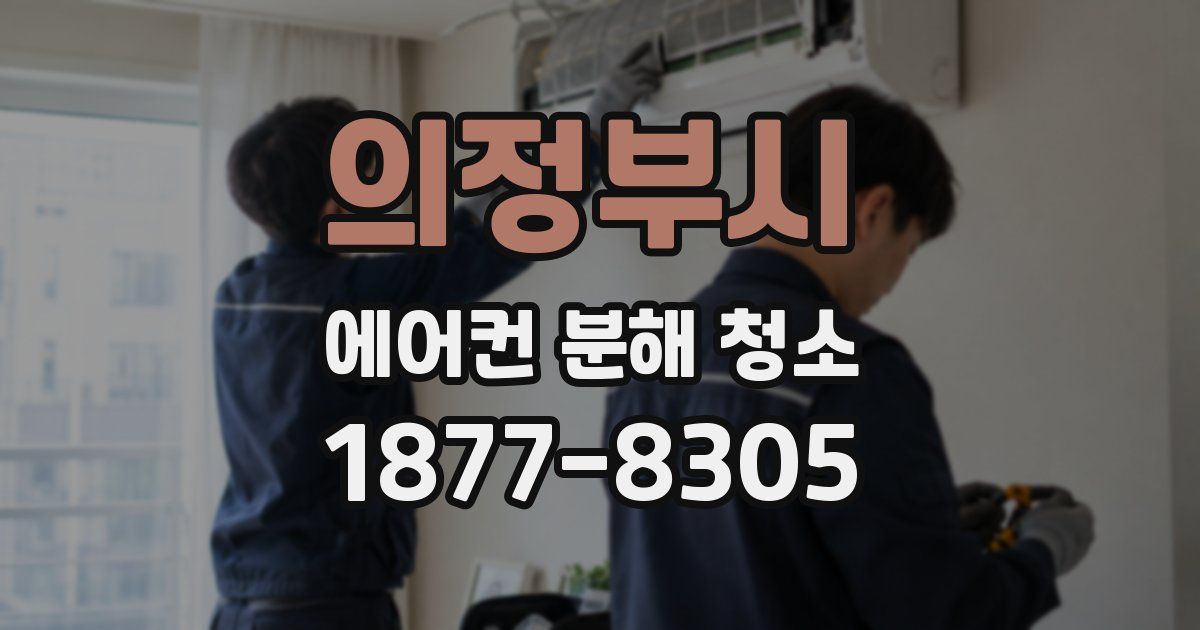 의정부시 에어컨 분해 청소