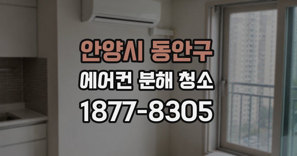 안양시 동안구 에어컨 분해 청소