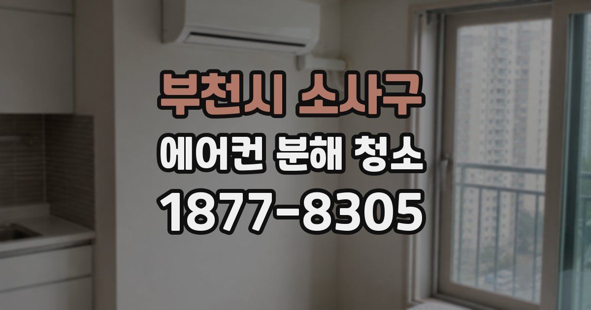 부천시 소사구 에어컨 분해 청소