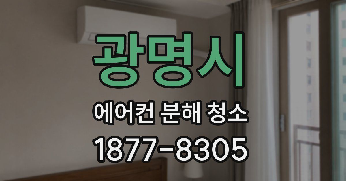 광명시 에어컨 분해 청소