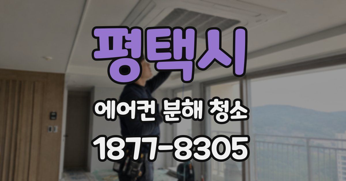 평택시 에어컨 분해 청소