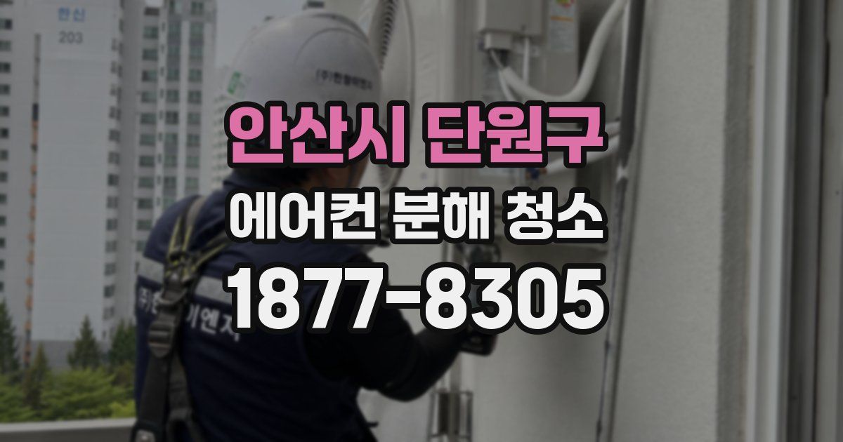 안산시 단원구 에어컨 분해 청소