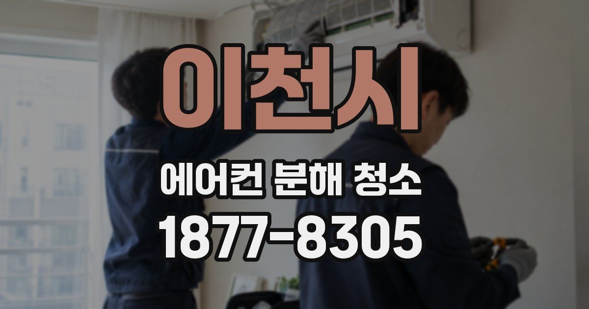 이천시 에어컨 분해 청소