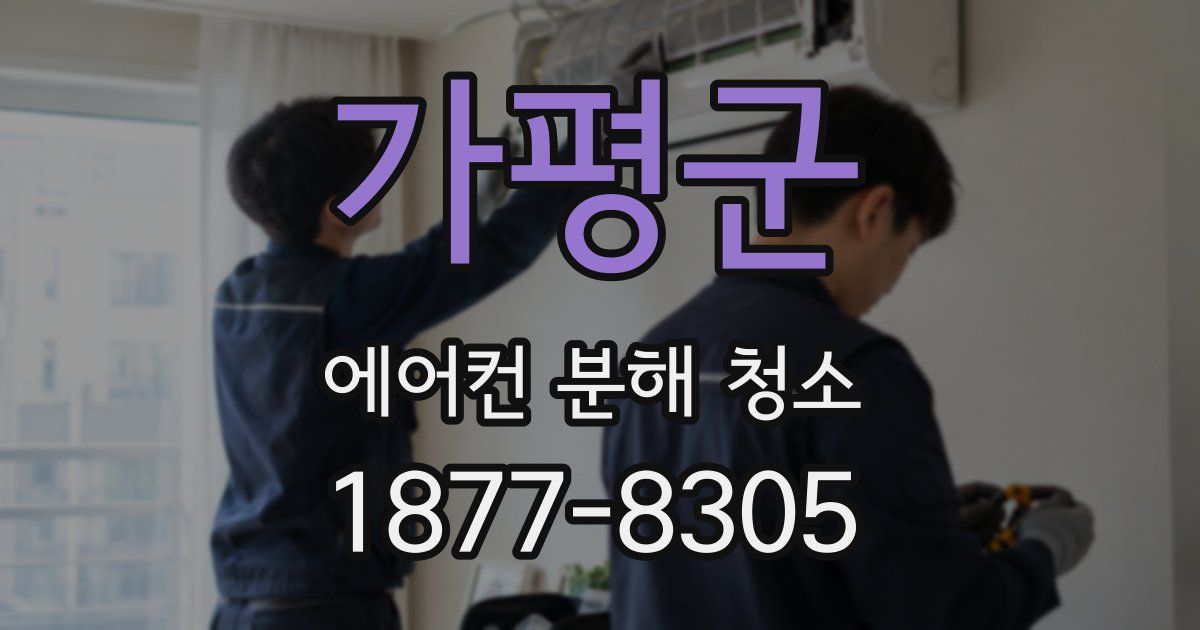 가평군 에어컨 분해 청소