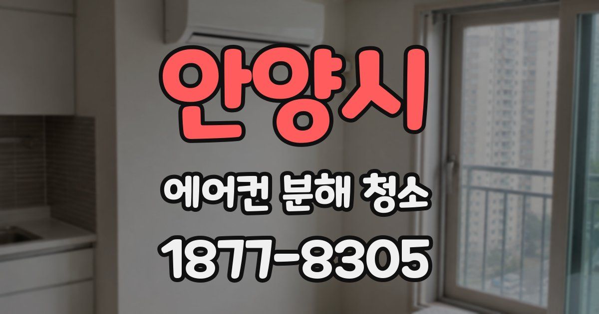 안양시 에어컨 분해 청소