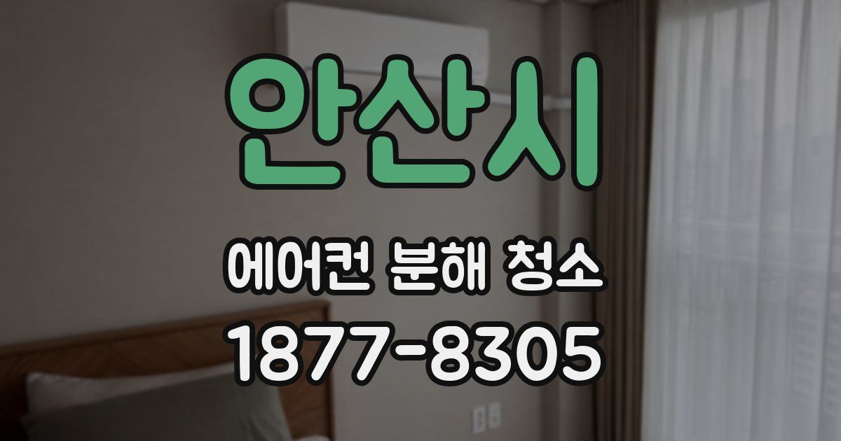 안산시 에어컨 분해 청소