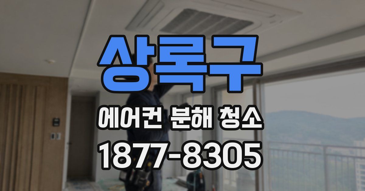 상록구 에어컨 분해 청소