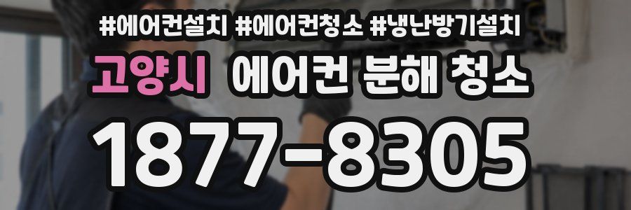 고양시 에어컨 분해 청소