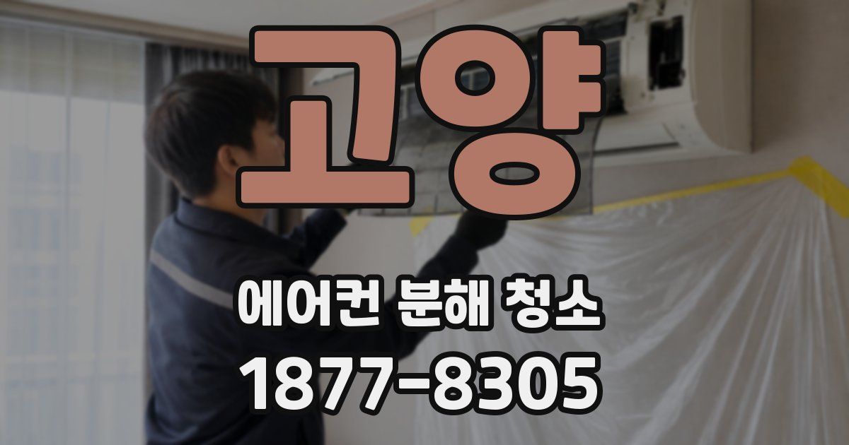 고양 에어컨 분해 청소