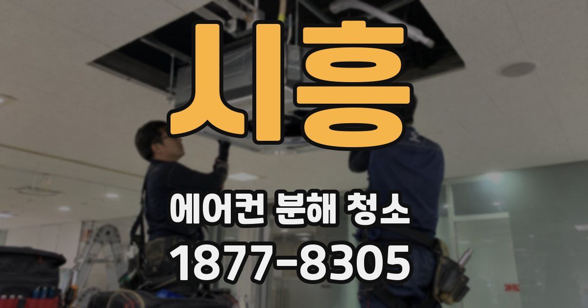 시흥 에어컨 분해 청소