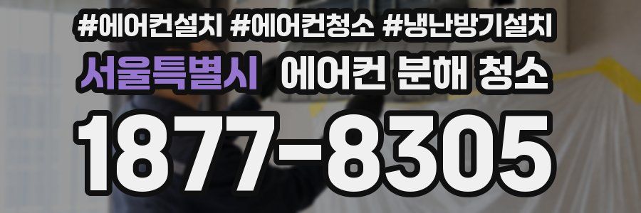 서울특별시 에어컨 분해 청소