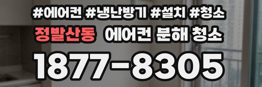 정발산동 에어컨 분해 청소