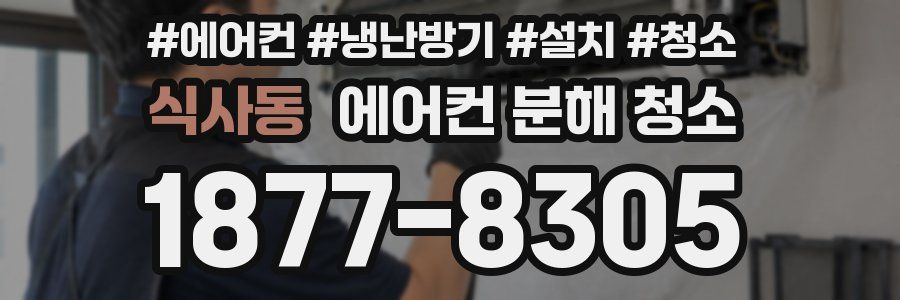 식사동 에어컨 분해 청소