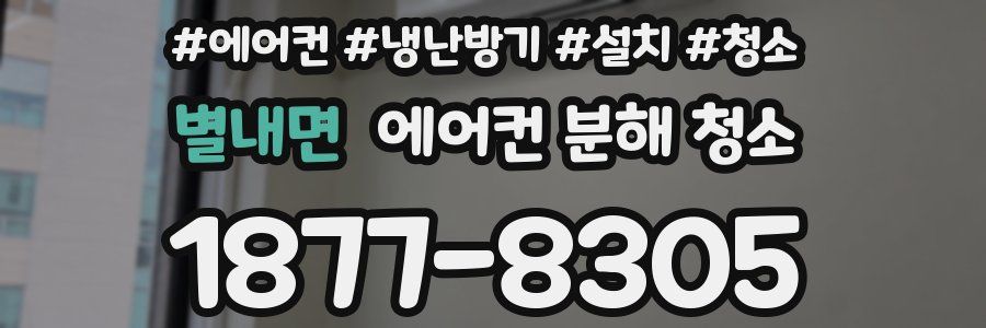 별내면 에어컨 분해 청소