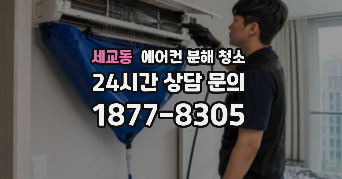 세교동 에어컨 분해 청소