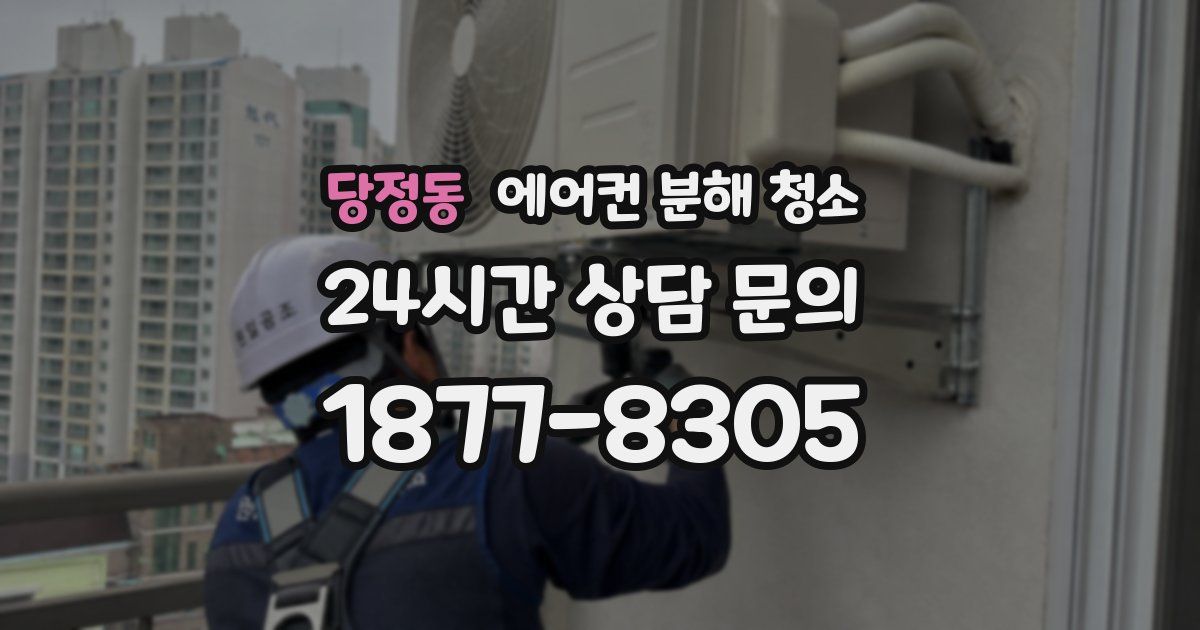 당정동 에어컨 분해 청소