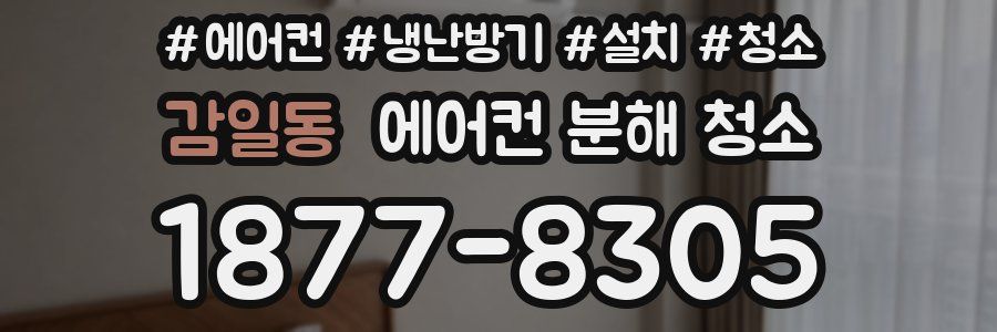 감일동 에어컨 분해 청소