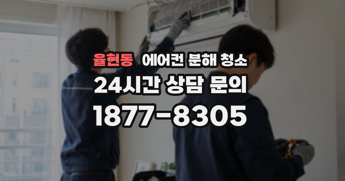 율현동 에어컨 분해 청소