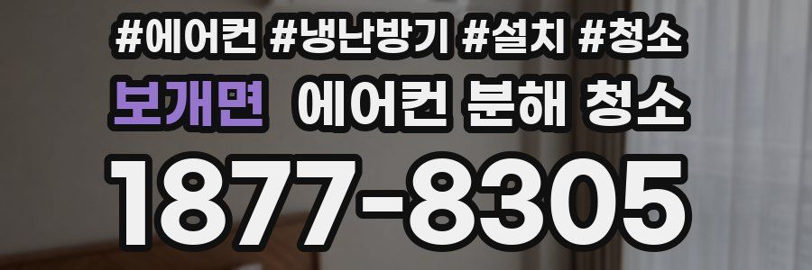 보개면 에어컨 분해 청소