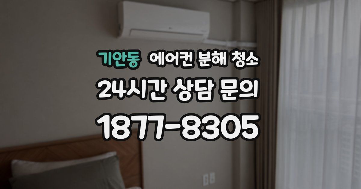 기안동 에어컨 분해 청소