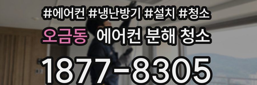 오금동 에어컨 분해 청소