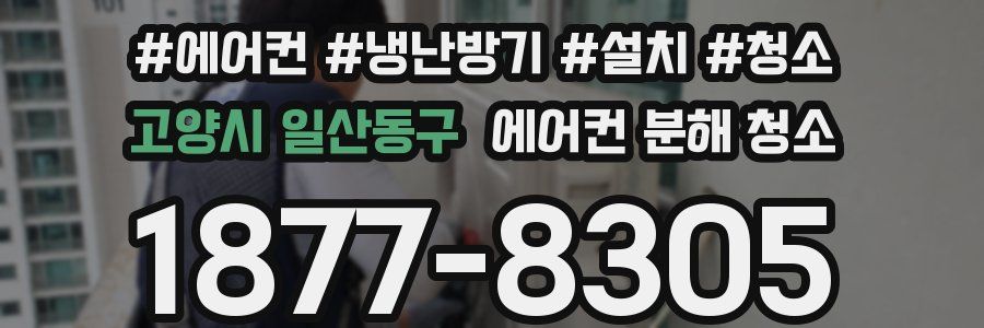 고양시 일산동구 에어컨 분해 청소