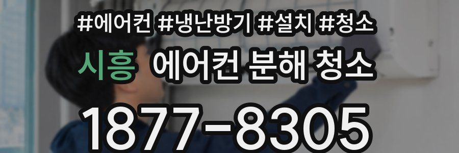 시흥 에어컨 분해 청소