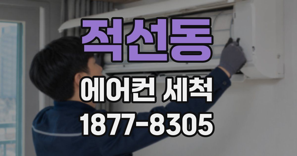 적선동 에어컨 세척