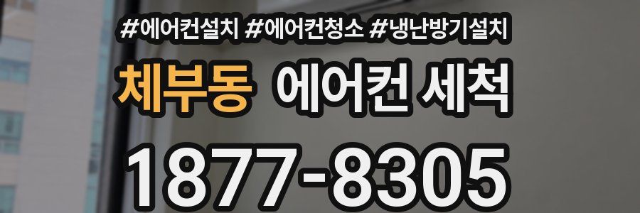 체부동 에어컨 세척