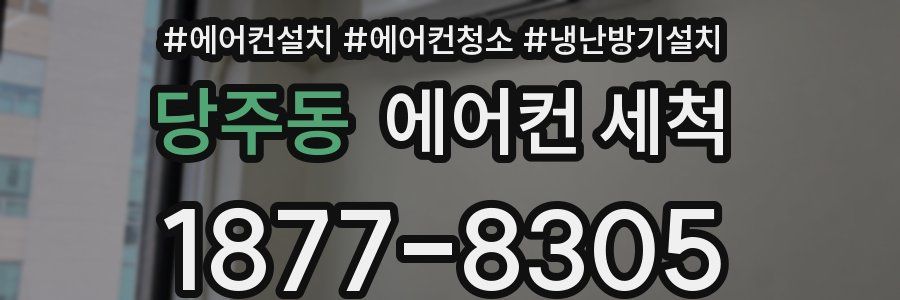 당주동 에어컨 세척