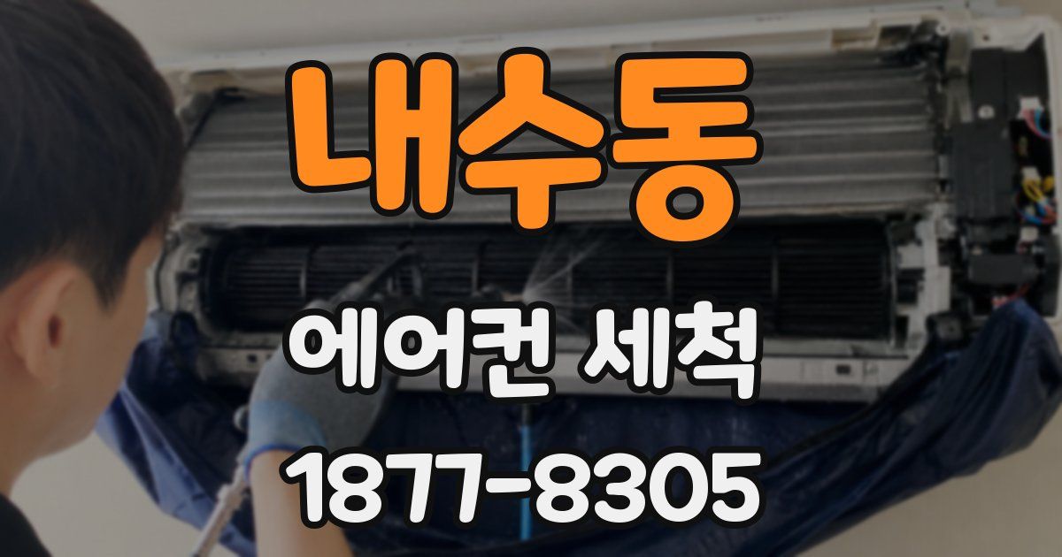 내수동 에어컨 세척