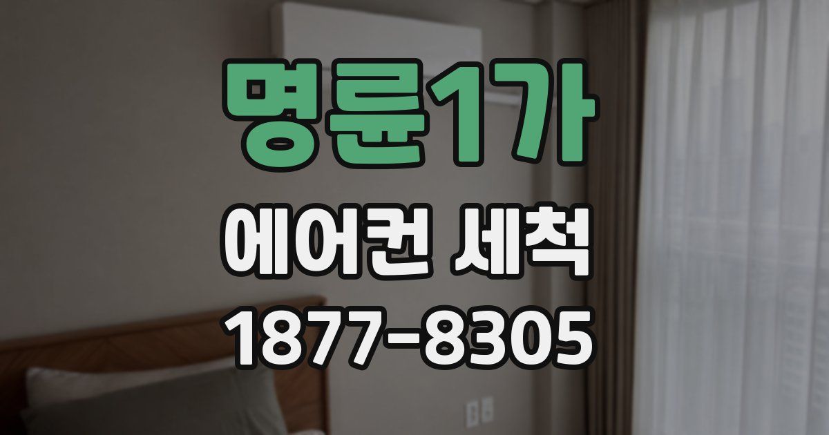 명륜1가 에어컨 세척