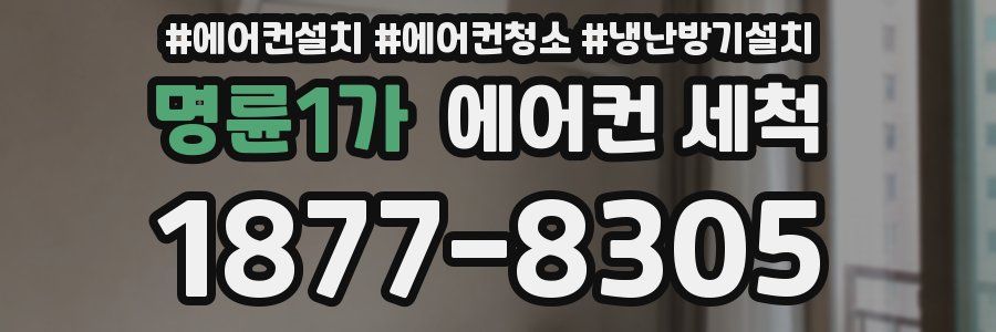 명륜1가 에어컨 세척