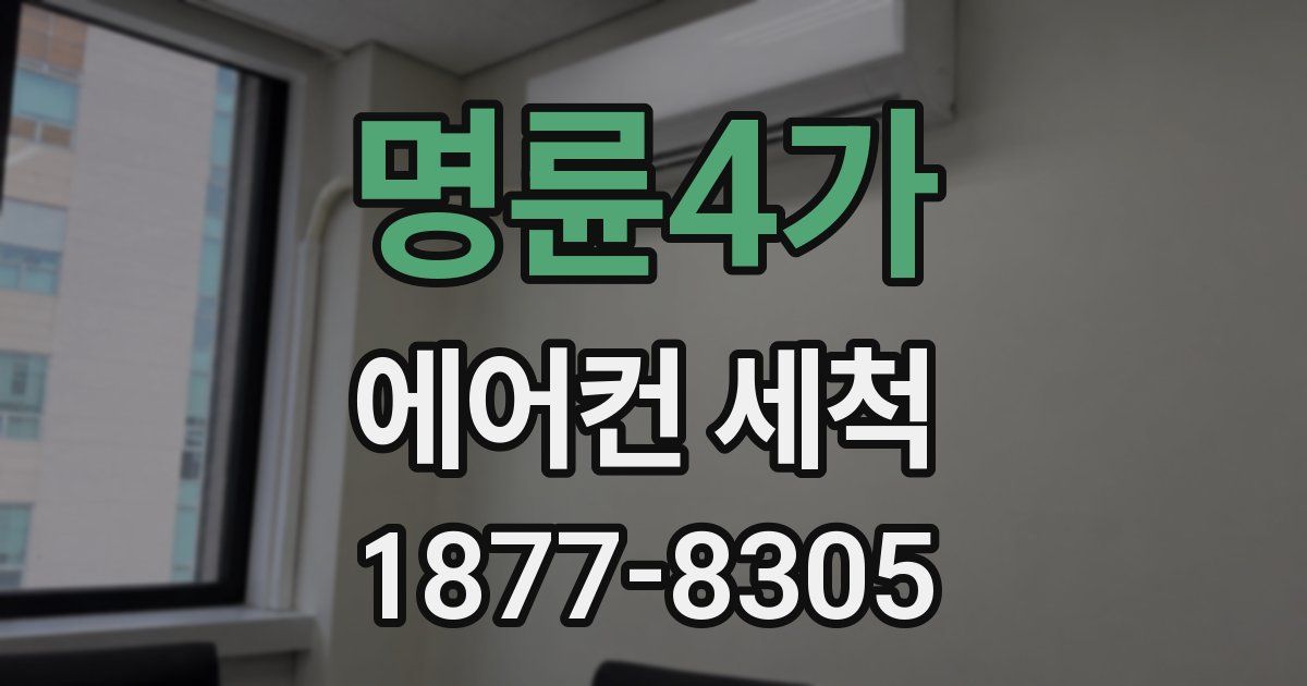 명륜4가 에어컨 세척