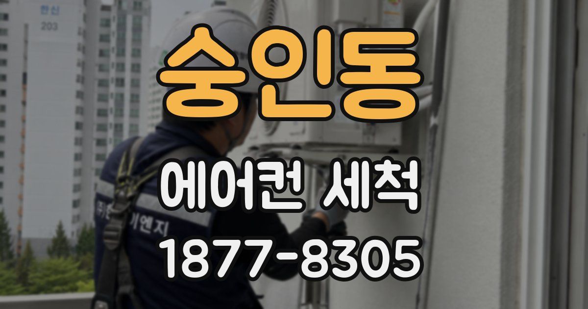 숭인동 에어컨 세척