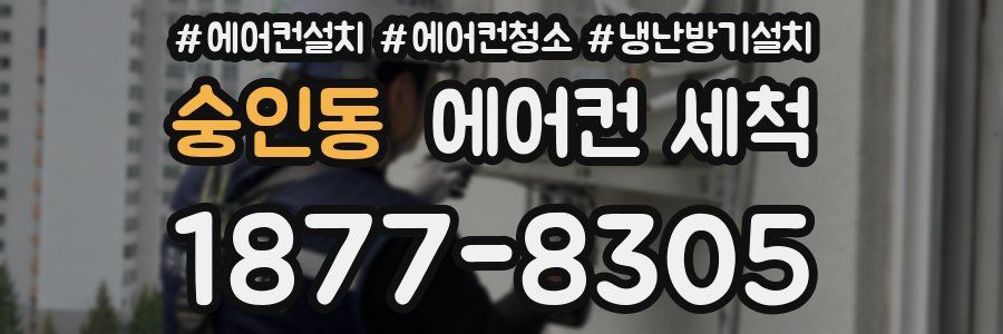 숭인동 에어컨 세척