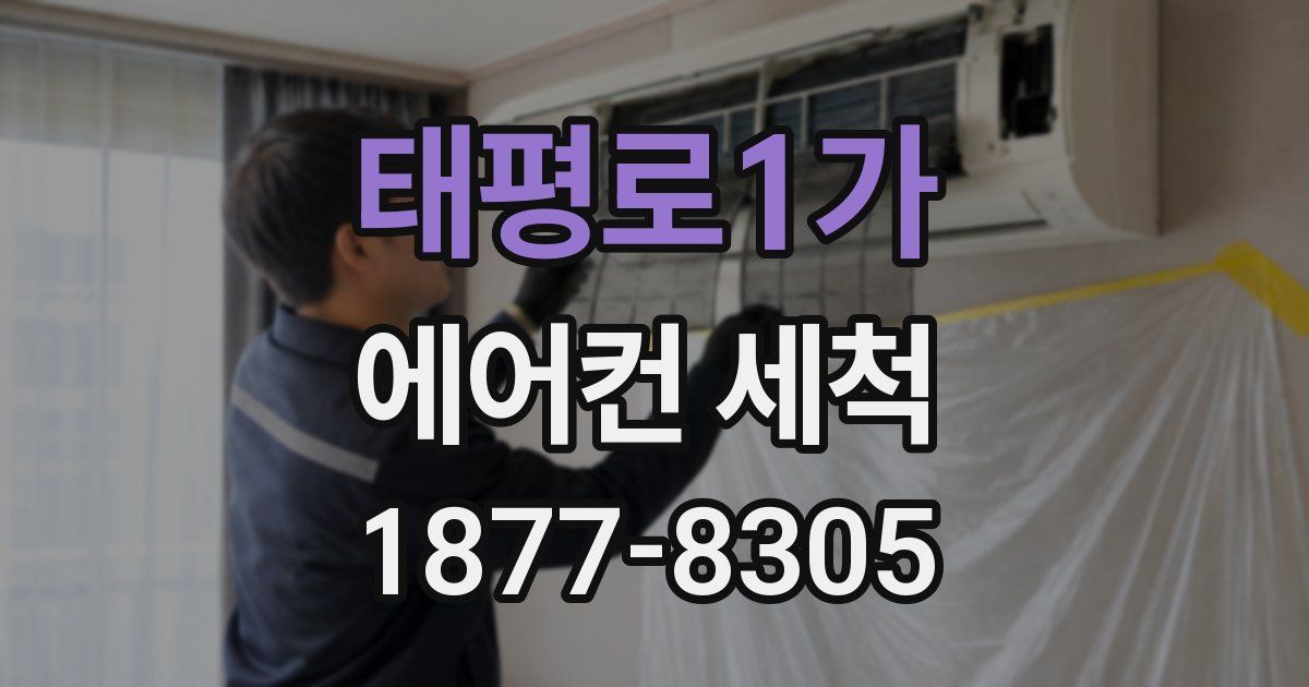 태평로1가 에어컨 세척