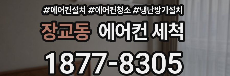 장교동 에어컨 세척