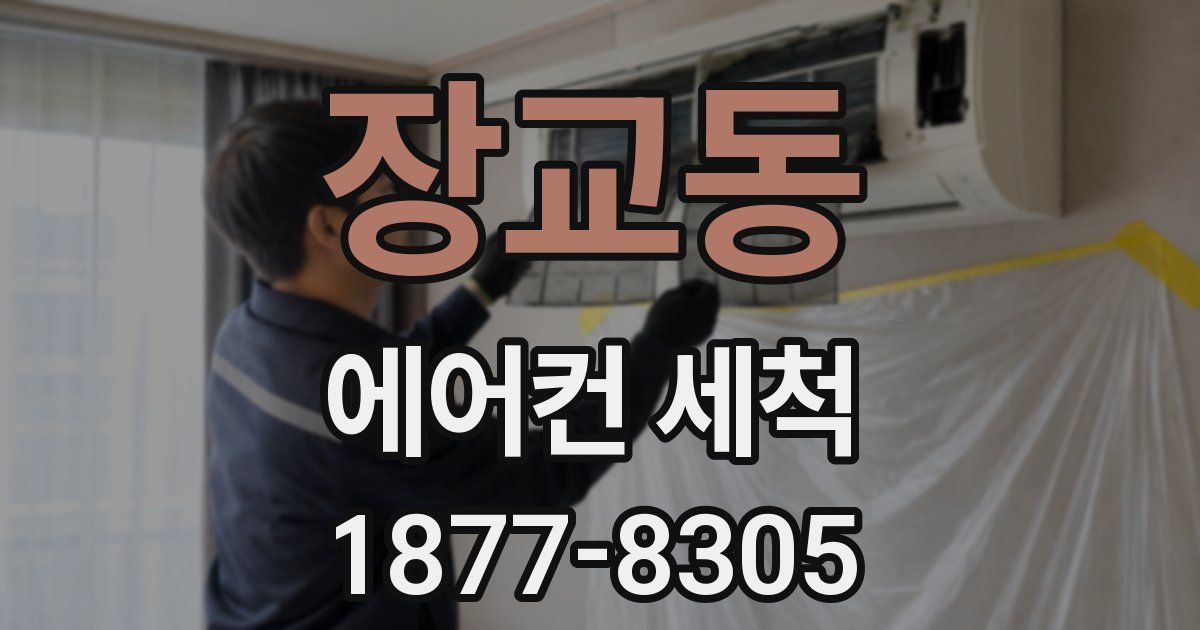 장교동 에어컨 세척